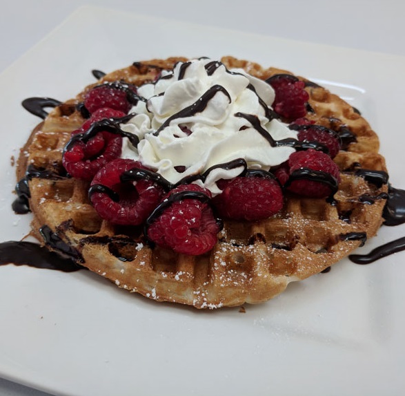 Raspberry chocolate waffle bar