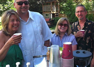 Pacific Perks espresso mobile café at an outdoor party