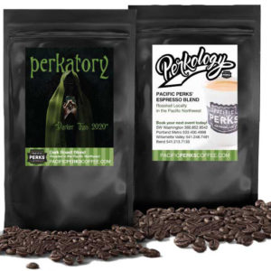 Perkatory and Perkology coffee beans from Pacific Perks