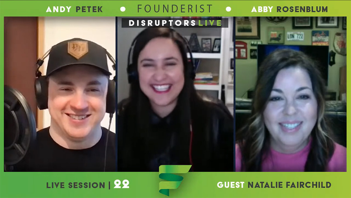 Natalie Fairchild on Disruptors Live with Abby and Andy